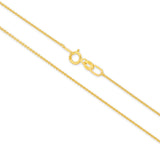 9ct Gold 0.90mm Cable Chain 40cm