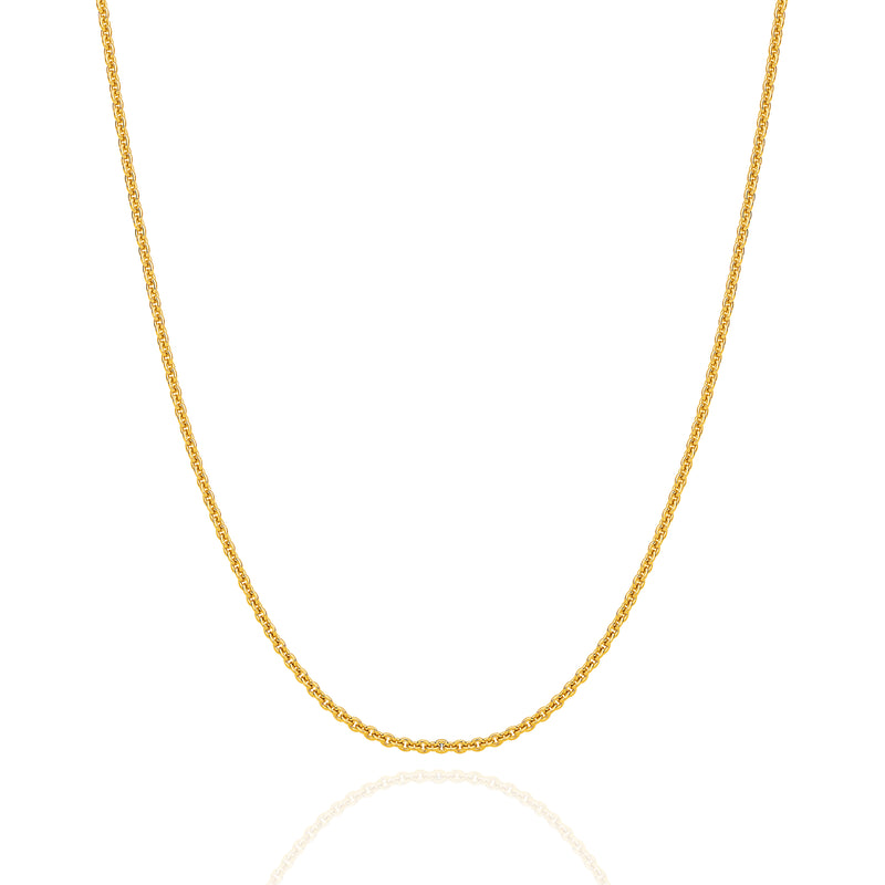 9ct Gold 1.58mm Cable Chain 45cm