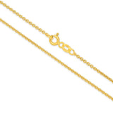 9ct Gold 1.58mm Cable Chain 45cm