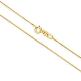 9ct Yellow Gold 0.60mm Box Chain 45cm