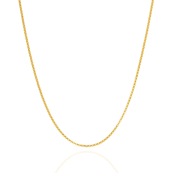 9ct Gold 1.30mm Belcher Chain