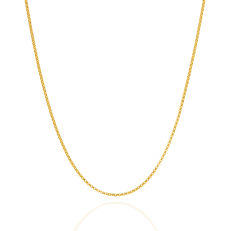 18ct Gold 1.30mm Belcher Chain