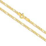 9ct Gold 2.4mm Figaro Chain 50cm