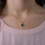 London Blue Topaz Solitaire Pendant