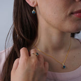 London Blue Topaz Solitaire Pendant