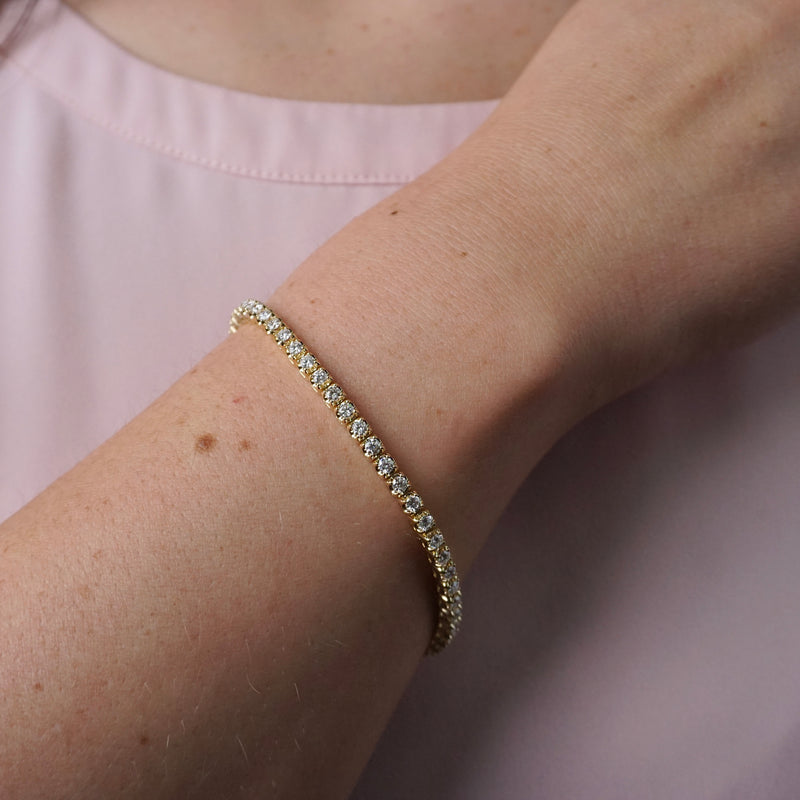 3.00ct Natural Diamond Tennis Bracelet