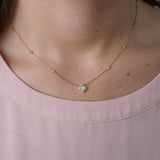 Gold Clover Diamond Pendant