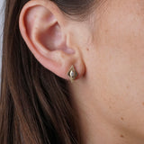 Starburst Yellow Gold Diamond Stud Earrings