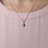 Starburst Yellow Gold Diamond Pendant