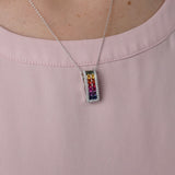 Multi-Coloured Sapphire & Diamond Pendant