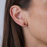 Garnet Pendant and Earring Set