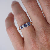 Ceylon Sapphire & Diamond Anniversary Ring