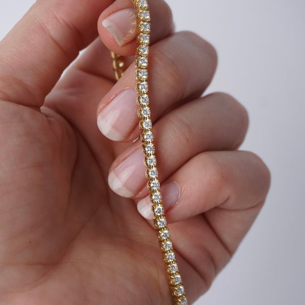 3.00ct Natural Diamond Tennis Bracelet