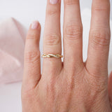 Infinity Twist Diamond Wedding Ring