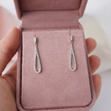 Diamond Set Teardrop Earrings