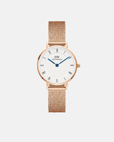 Daniel Wellington Petite Roman Numerals 28 Melrose RG White Watch