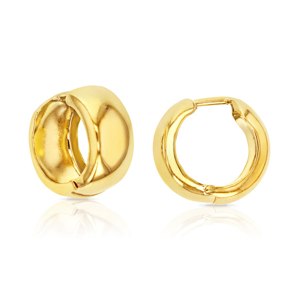 9ct Gold Wide Huggies