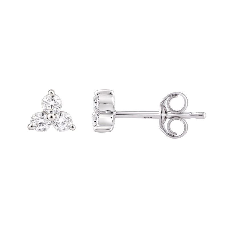 Diamond Triangle Earrings