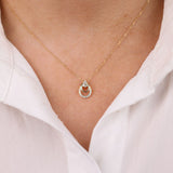 Elegant 9ct yellow gold pear shape diamond pendant featuring 16 round brilliant cut diamonds (0.10ct total, HI/I1-2) available at York Jewellers Sydney (Penrith and Warriewood).