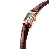 Frederique Constant Classic Rose Gold Plated Ladies Quartz Movement Watch with Leather Strap