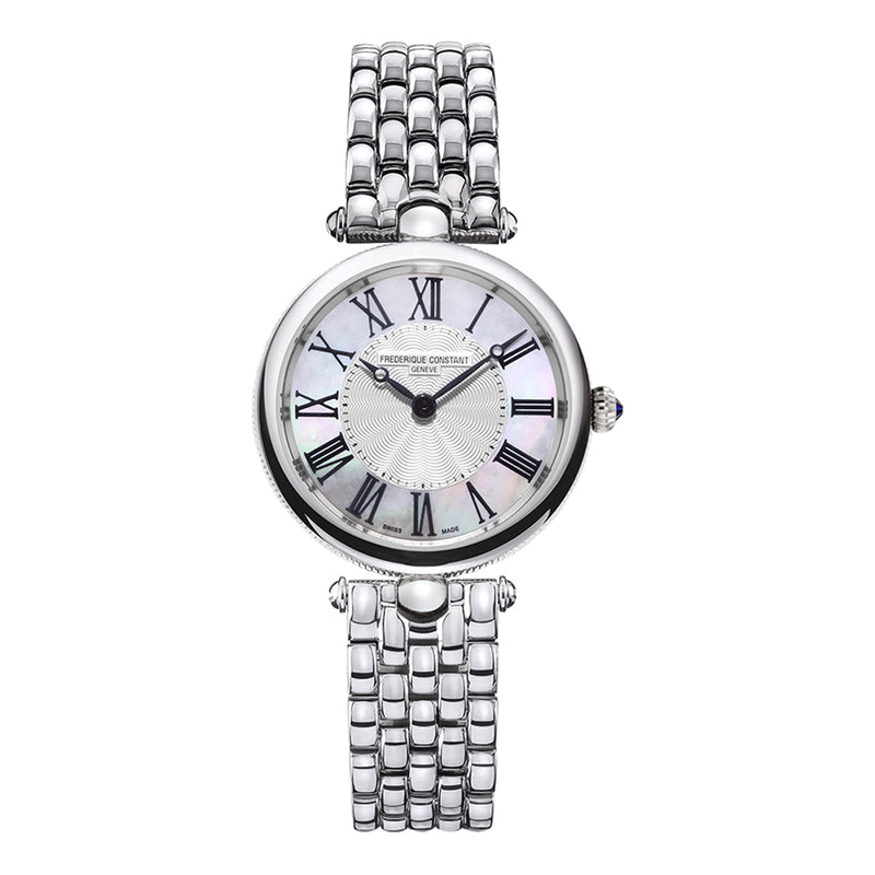 Frederique Constant Classic Ladies Quartz Movement Watch with Stainless Steel Bracelet