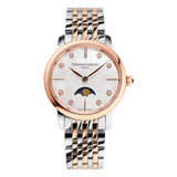 Frederique Constant Classic Two Tone Rose Gold and Stainless Steel Ladies Quartz Movement Watch with Matching Two Tone Bracelet