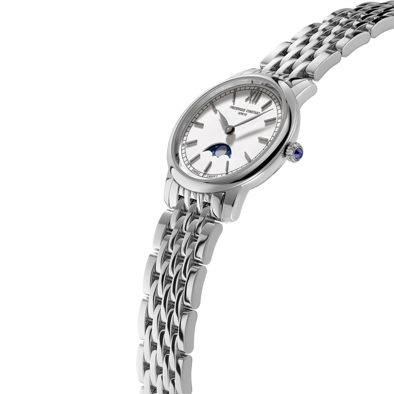 Frederique Constant Classic Ladies Quartz Movement Watch with Stainless Steel Bracelet