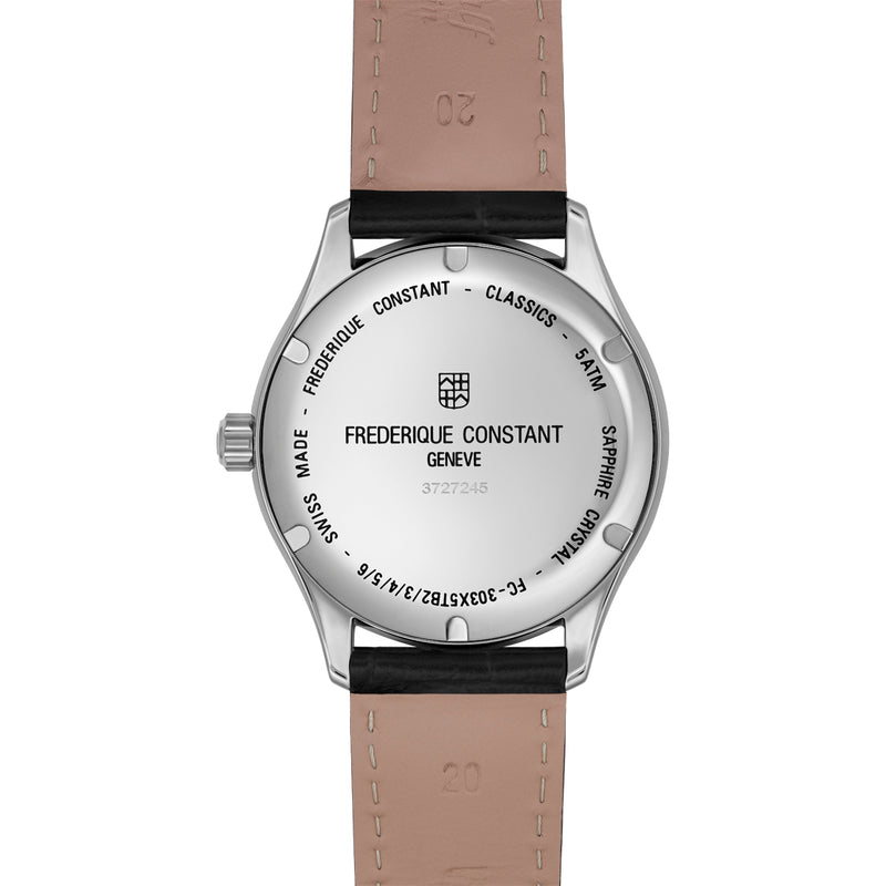 Frederique Constant Classic Gents Automatic Watch with Black Leather Strap