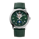 Frederique Constant Classic Gents Automatic Heart Beat Moonphase Date with Leather Strap