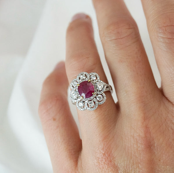 Ruby and Diamond Dress Ring