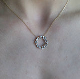 Endless Diamond Circle Pendant