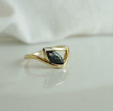 Seren Australian Teal Sapphire Ring