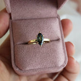 Maya Australian Teal Sapphire Ring