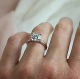 Ashley-White Gold-Round Brilliant Cut Four Claw Set Solitaire Diamond Engagement Ring