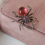Rose Gold Spider Convertable Brooch and Necklace