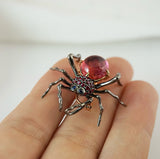 Rose Gold Spider Convertable Brooch and Necklace