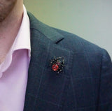 Rose Gold Spider Convertable Brooch and Necklace