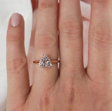 Trilliant Cut Sapphire & Diamond Halo Ring