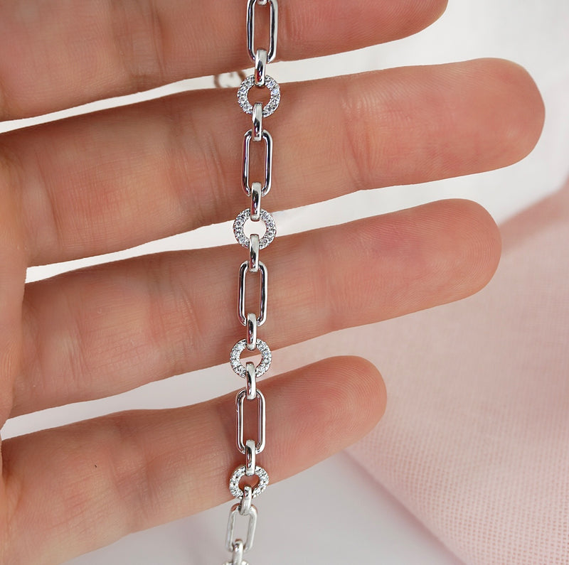 Argyle Mined Diamond Paperclip Bracelet
