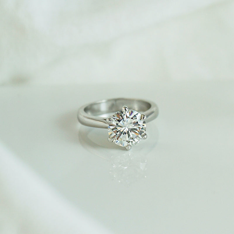 Solitaire Diamond Engagement Ring