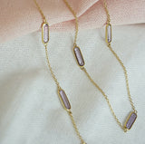 Amethyst & Gold Necklace