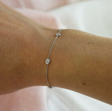 White Gold Diamonds By The Yard Bracelet