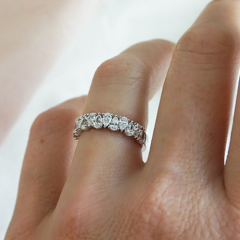 Pear Shape Diamond Wedding Ring