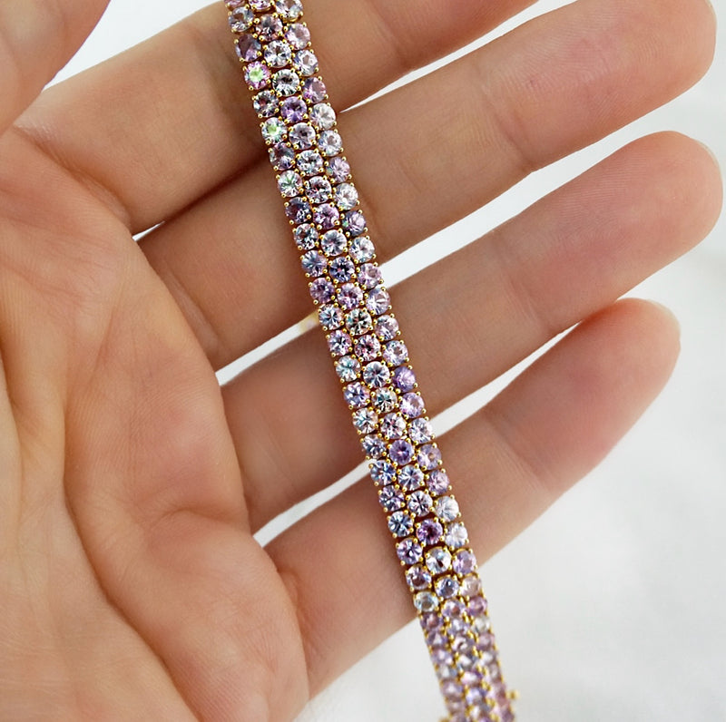Pink Sapphire Bracelet