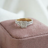 Trilogy Ring with Radiant, Trapezoid & Princess Cut Diamonds