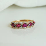 Ruby & Diamond Anniversary Ring