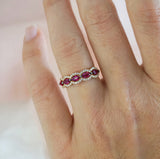 Ruby & Diamond Anniversary Ring