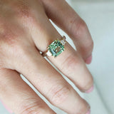 'Ella' Green Tourmaline & Diamond Ring