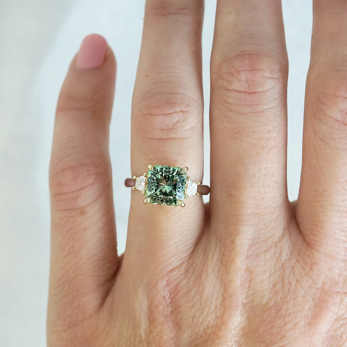Ella Green Tourmaline Diamond Ring York Jewellers AU