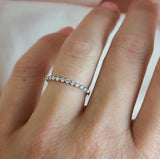 Round Brilliant Cut Diamond Claw Set Wedding Ring